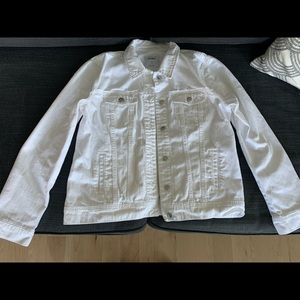 White denim jean jacket